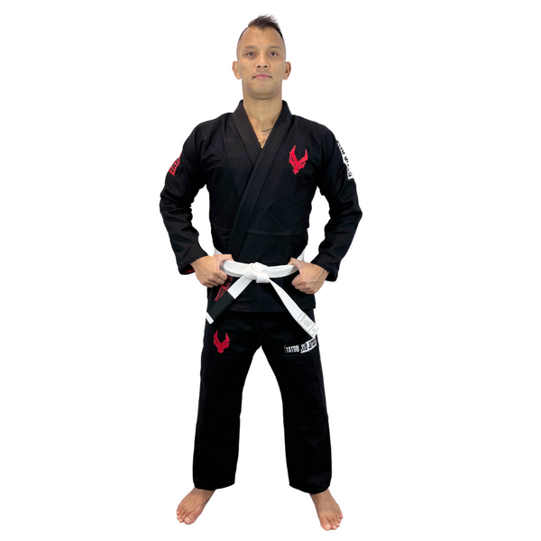 NOVO BJJ GI ADULT 2022 BLACK FRONT SIDE