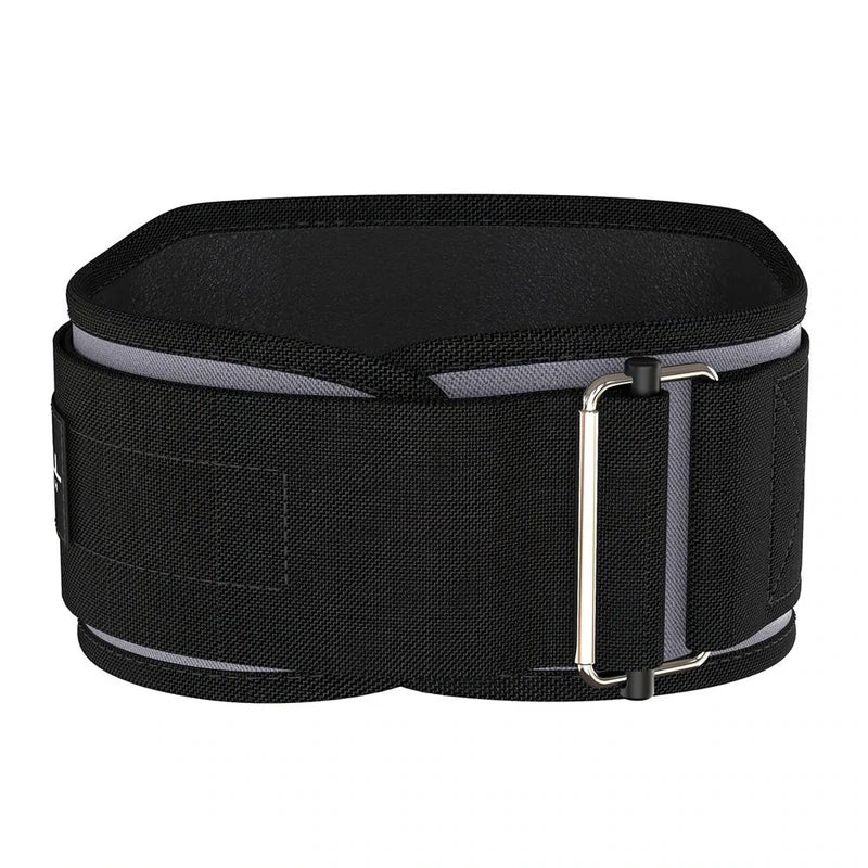 NYLON WEIGHTLIFTING BELT GRAY BACK SIDE