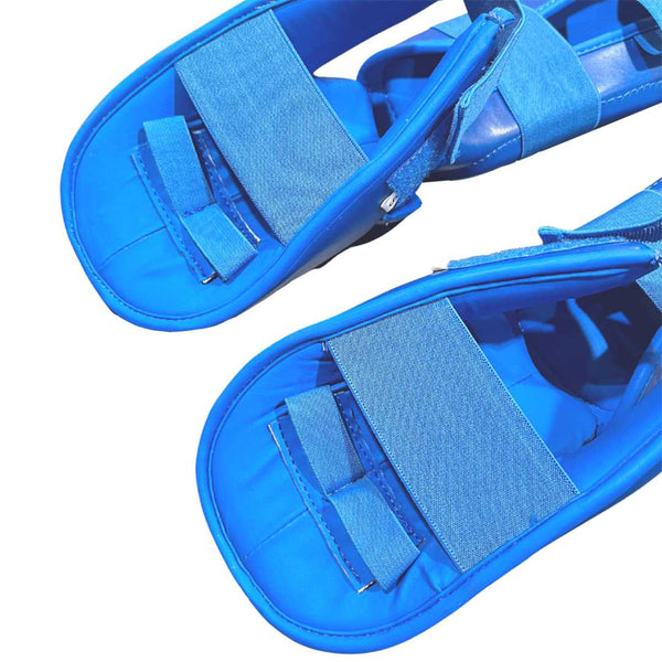 PLAIN SHIN GUARD BLUE FRONT SIDE