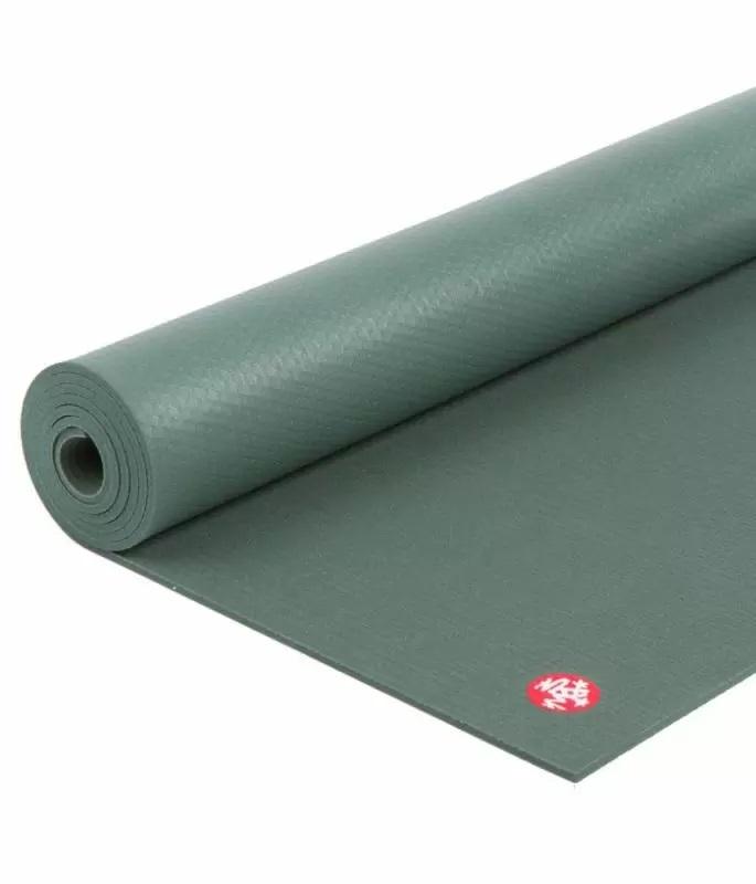 PRO YOGA MAT BLACK SAGE LEFT SIDE