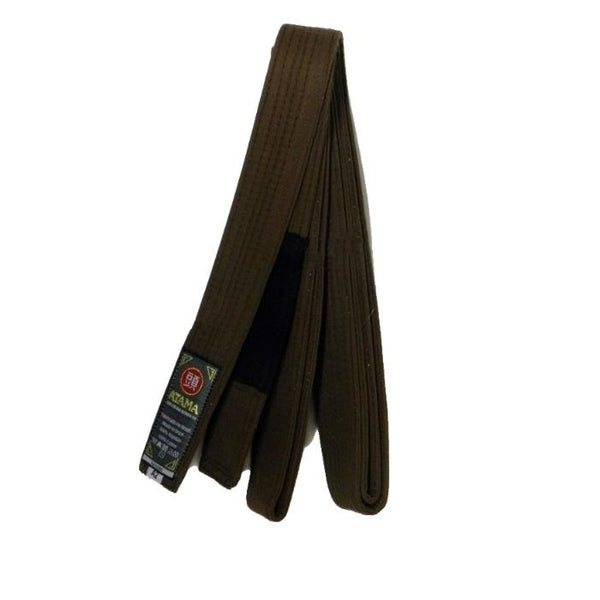 RANK BELT BROWN FRONT SIDE