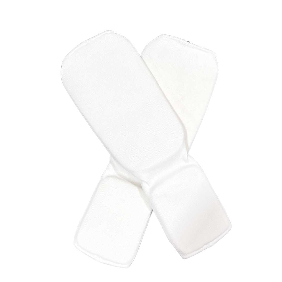 SHIN AND INSTEP GUARD WHITE TOP SIDE