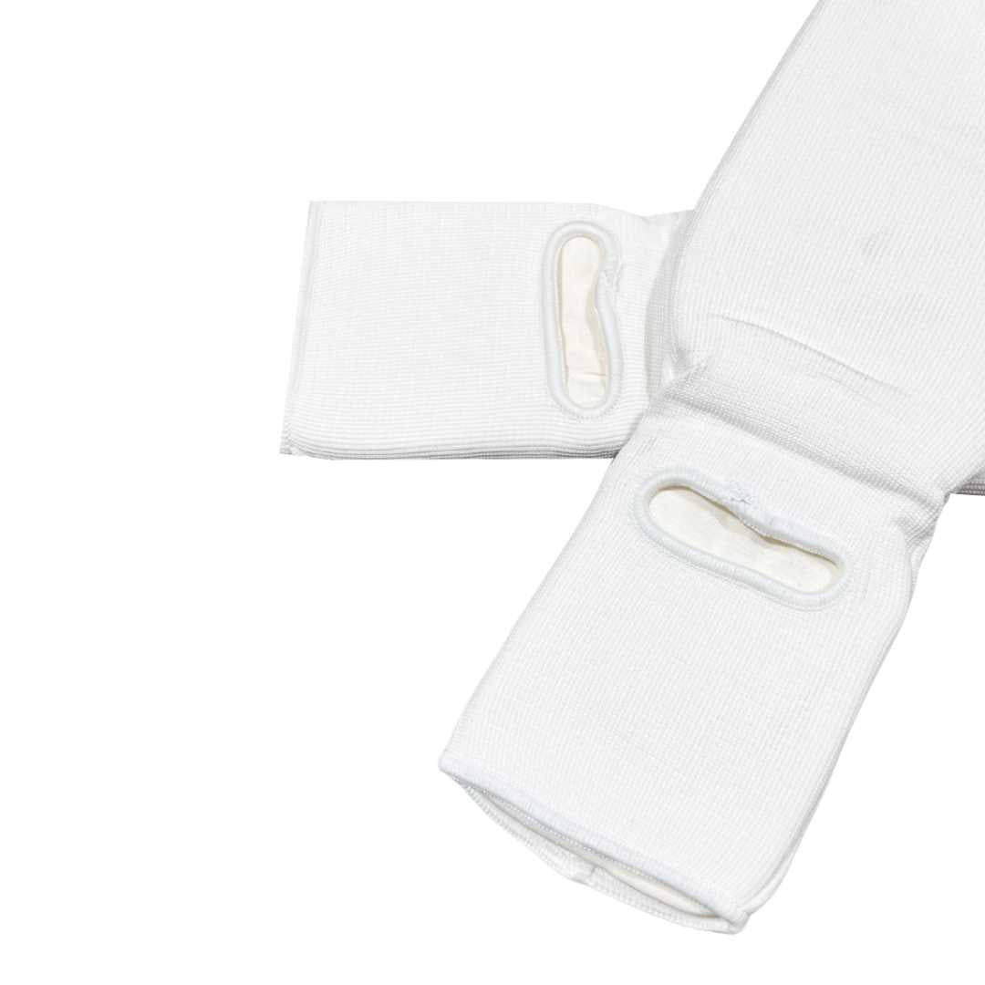 SHIN AND INSTEP GUARD WHITE LEFT SIDE