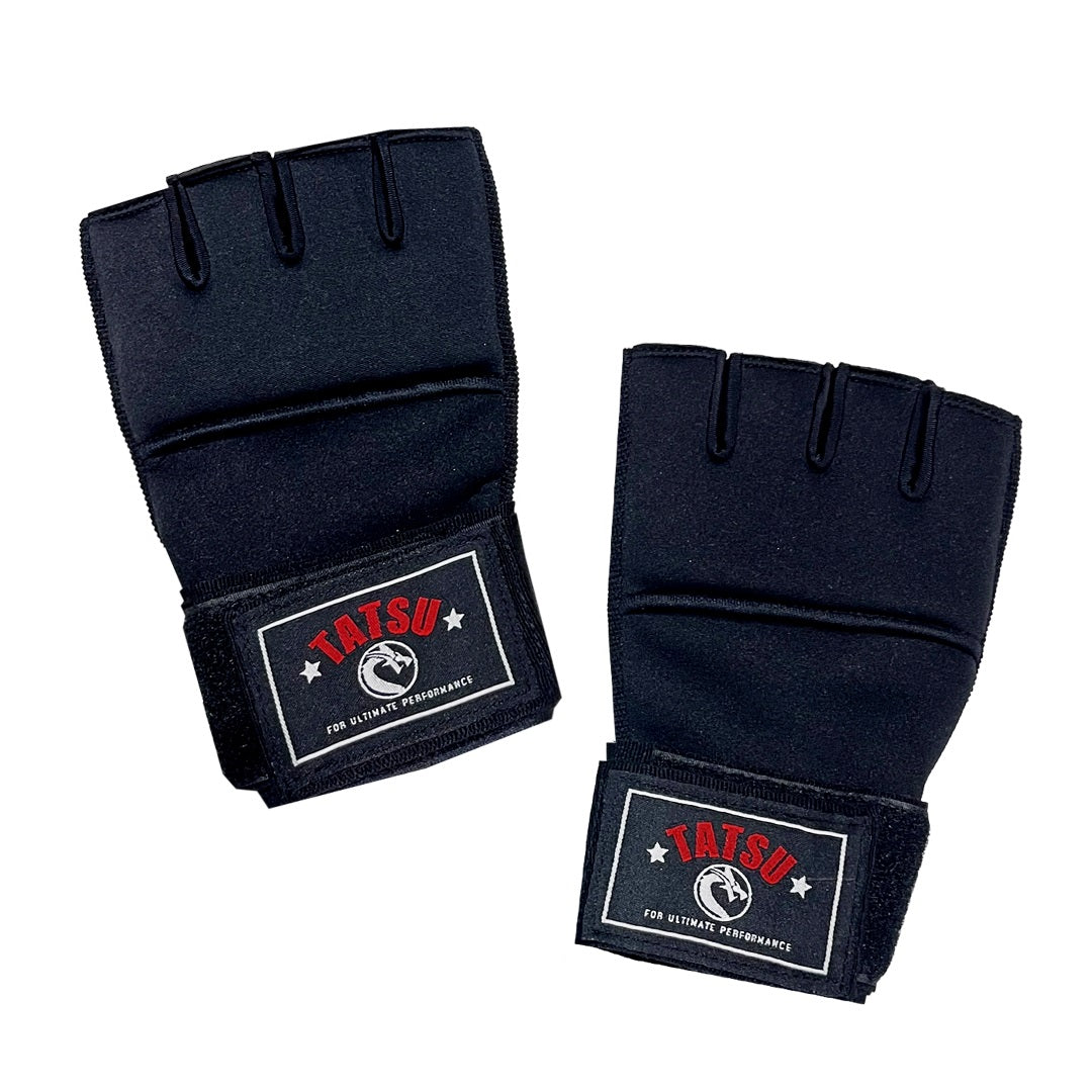 TATSU GEL HAND WRAPS BLACK LEFT SIDE