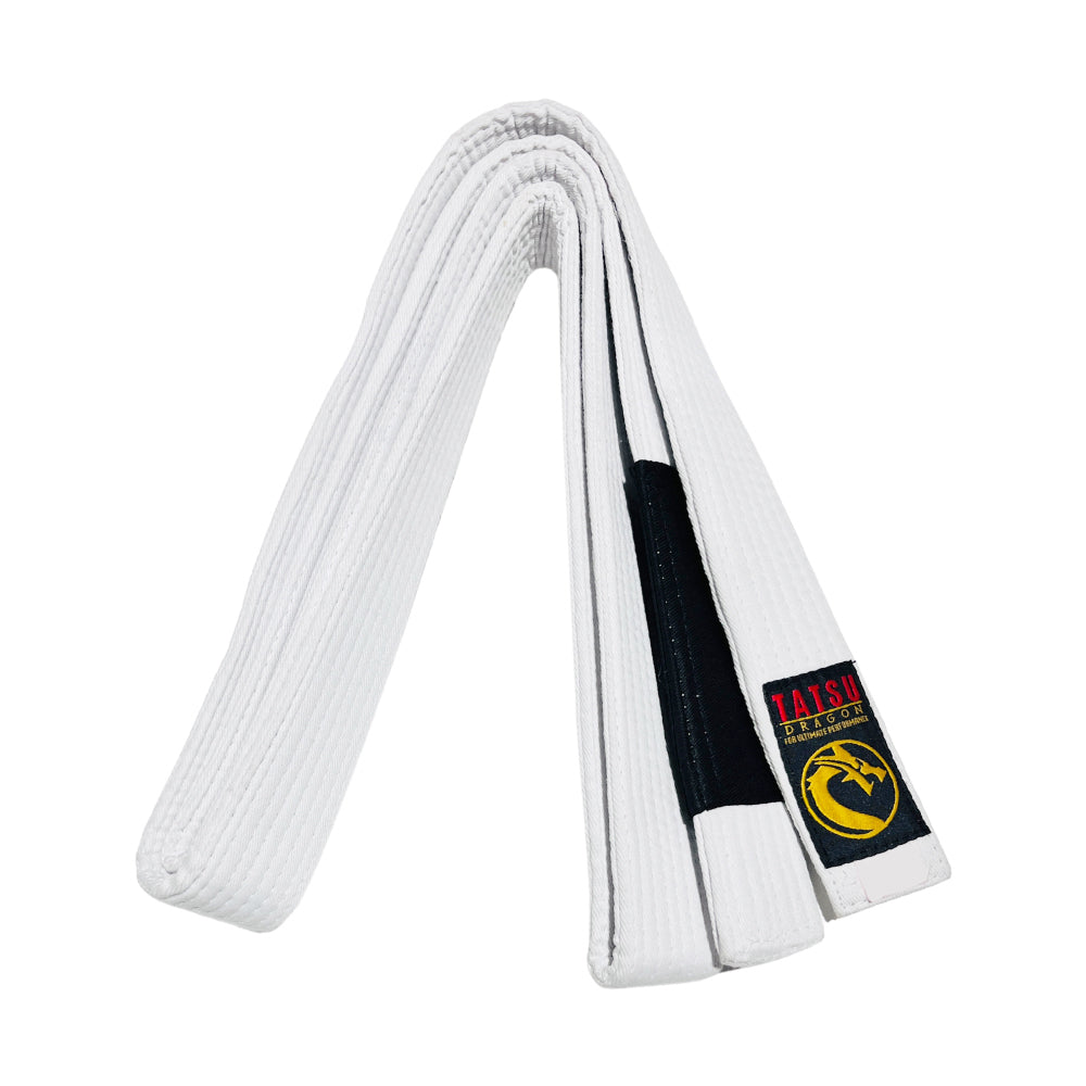 TATSU KIDS BJJ BELT WHITE RIGHT SIDE
