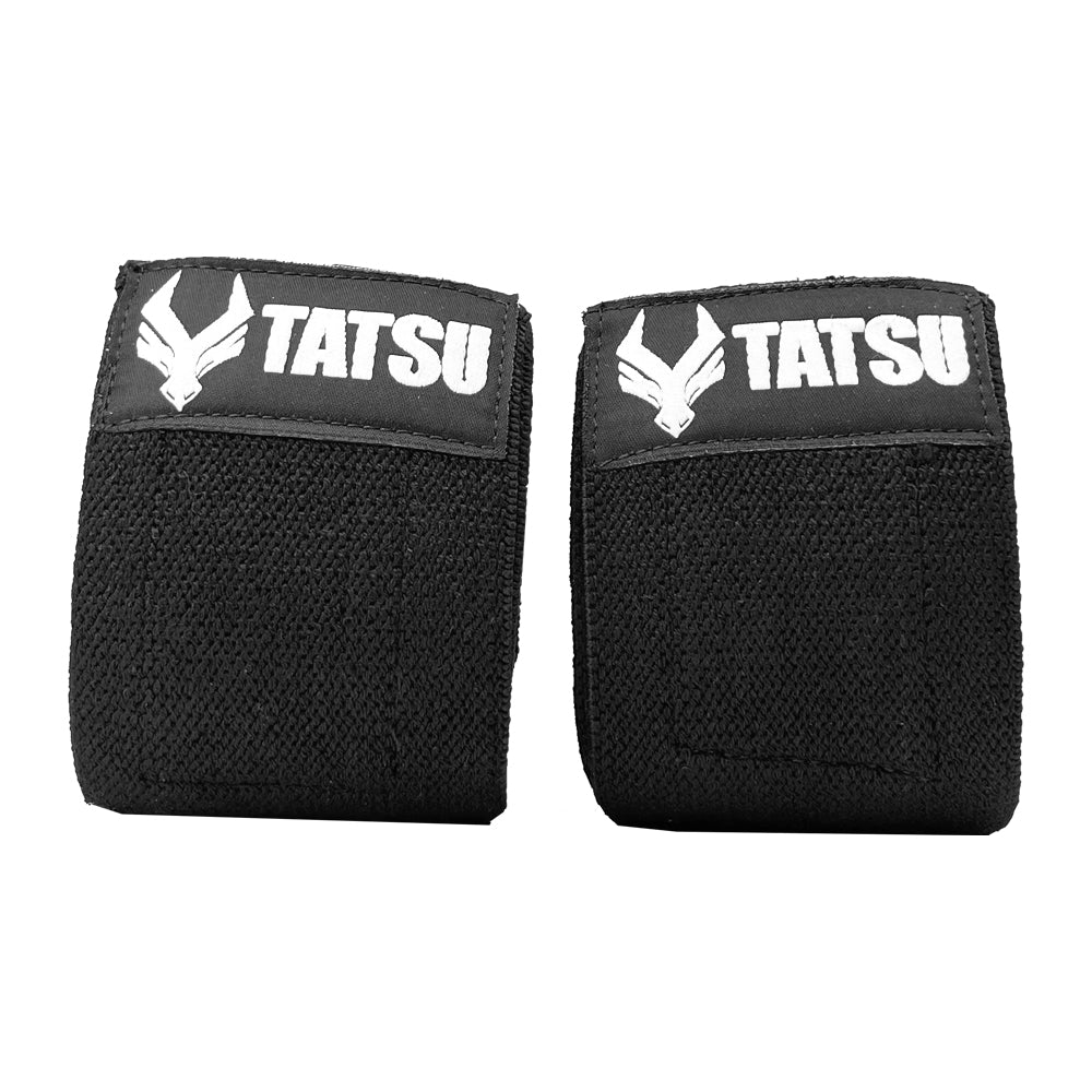 TATSU KNEE WRAPS BLACK FRONT SIDE