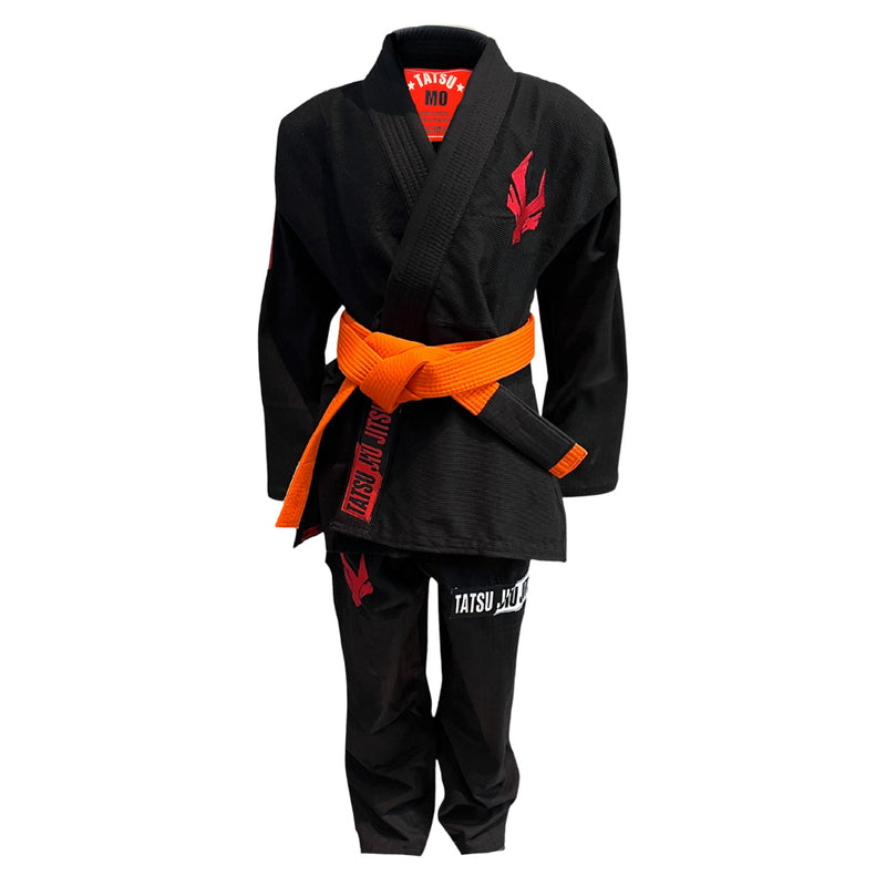 TATSU NOVO BJJ GI BLACK FRONT SIDE