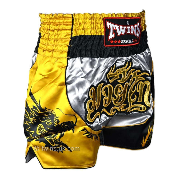 TBS1 DRAGON THAI BOXING SHORTS MIXED RIGHT SIDE