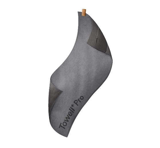 TOWELL PRO SPORTS TOWELL IRON GREY FRONT SIDE