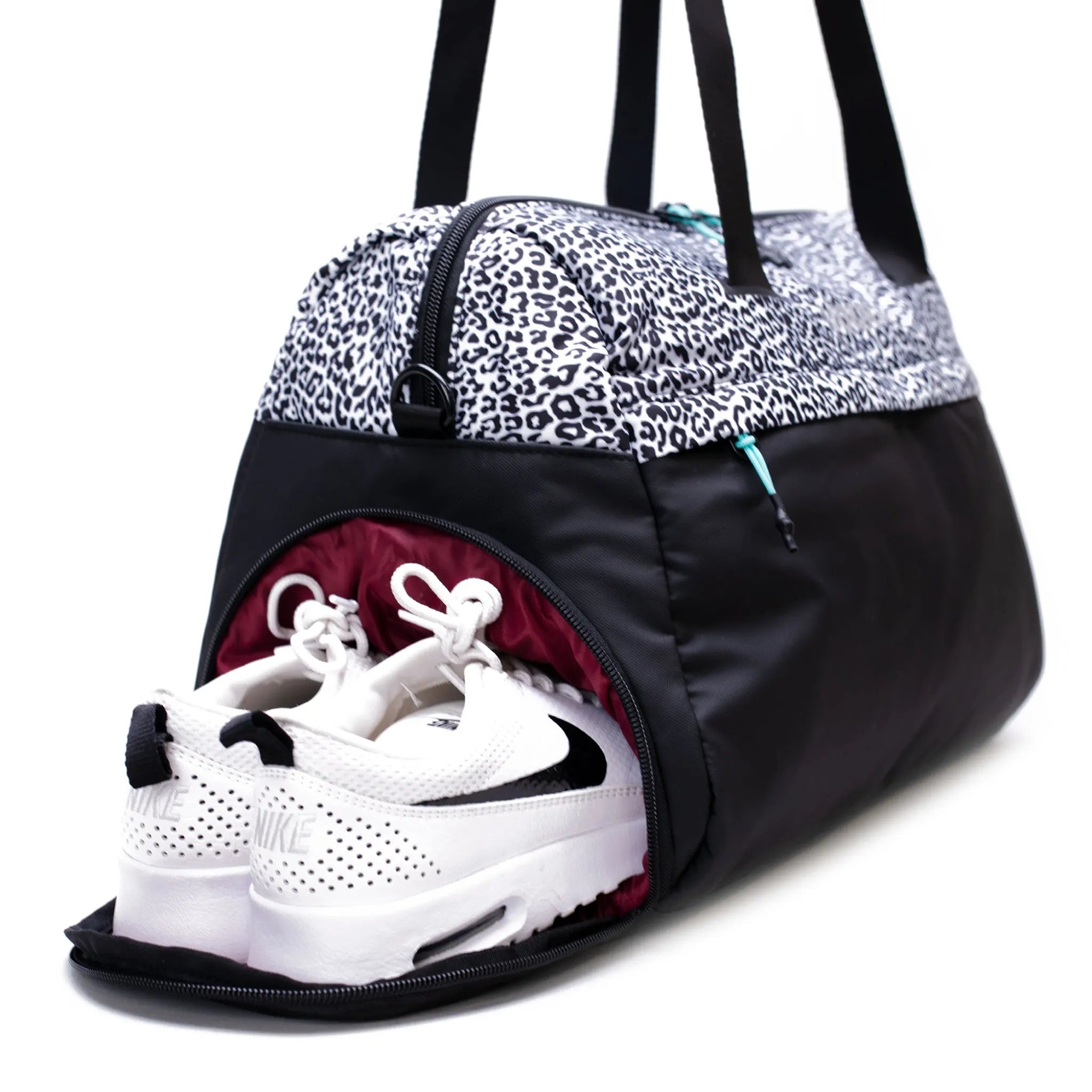 TRAINER DUFFEL LEOPARD LEFT SIDE
