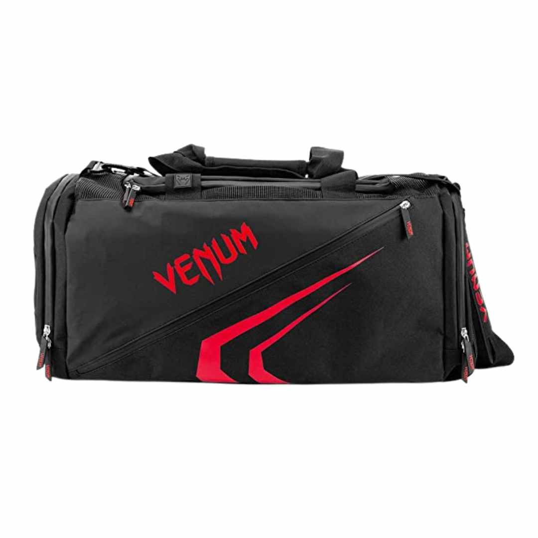 TRAINER LITE EVO SPORTS BAG BLACK RED FRONT SIDE