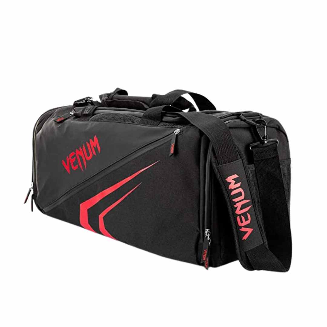 TRAINER LITE EVO SPORTS BAG BLACK RED LEFT SIDE