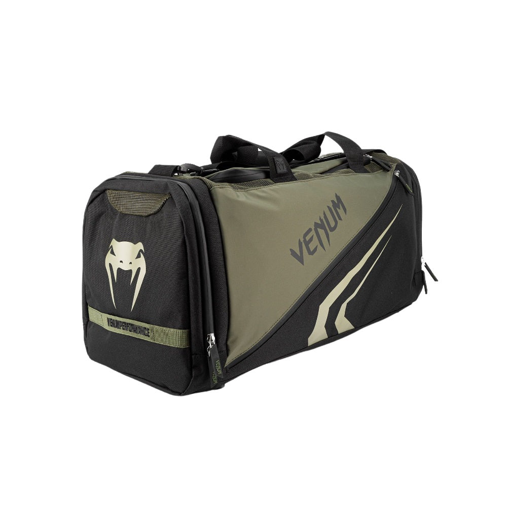 TRAINER LITE EVO SPORTS BAG KHAKI BLACK LEFT SIDE