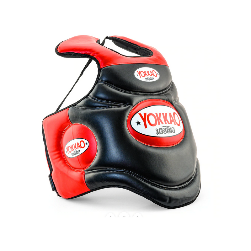 TRAINER PROTECTIVE VEST BLACK RED LEFT SIDE