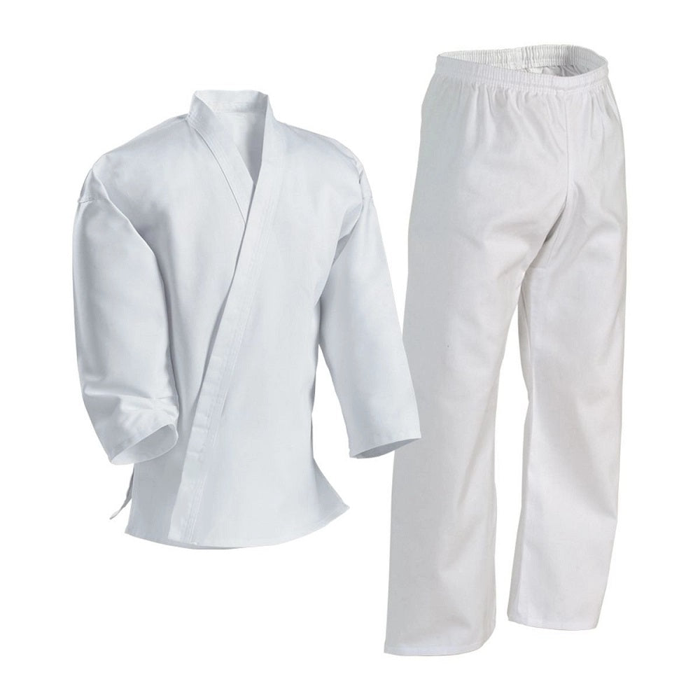 Tatsu Karate Uniform Plain White Left Side