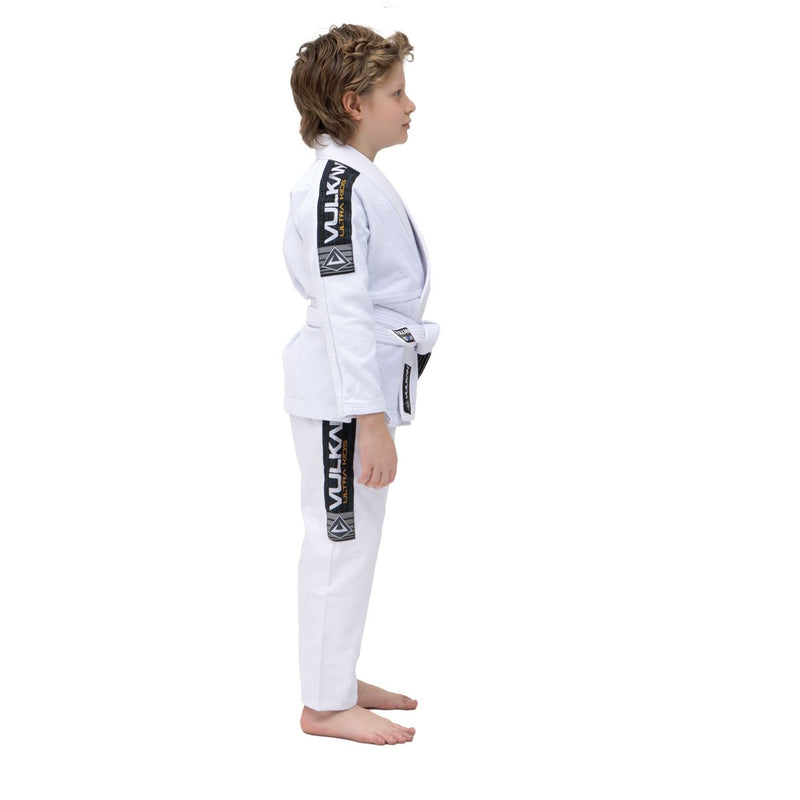 ULTRA LIGHT KIDS JIU-JITSU GI WHITE RIGHT SIDE