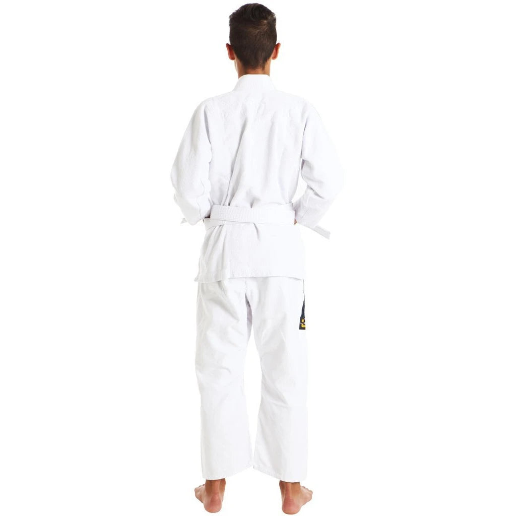 ULTRA LIGHT KIDS JIU-JITSU GI WHITE BACK SIDE