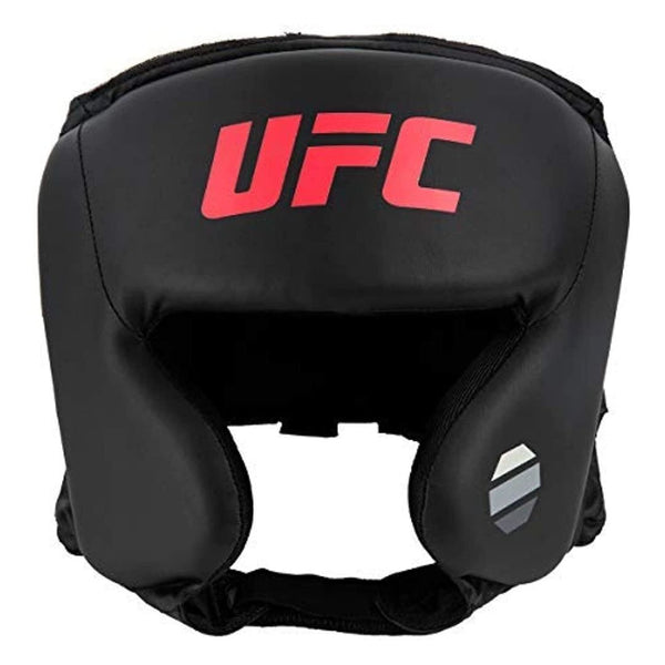 UFC SYNTHETIC LEATHER HEAD GEAR BLACK STANDARD