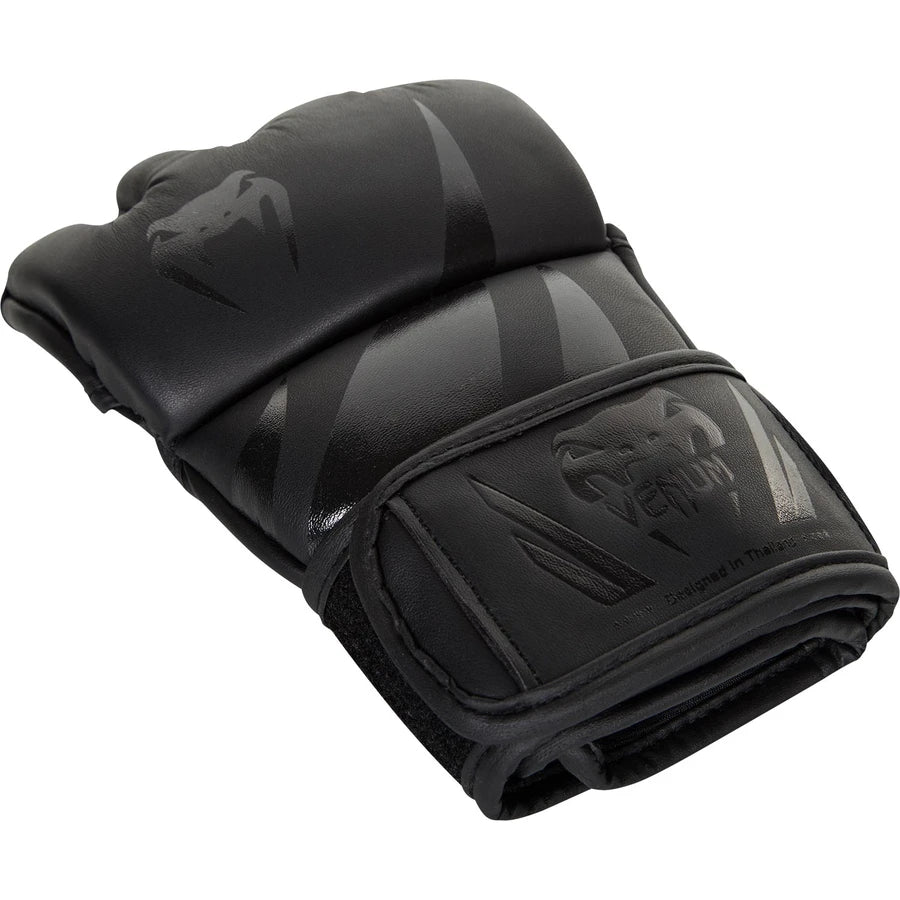 VENUM CHALLENGER MMA GLOVES BLACK LEFT SIDE