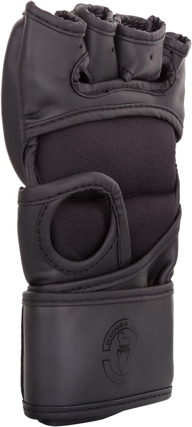 VENUM CHALLENGER MMA GLOVES WITHOUT THUMB BLACK RIGHT SIDE