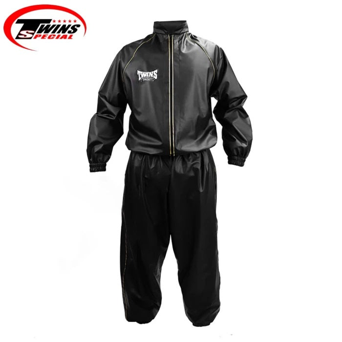 VSS1 VINYL SWEATSUITS BLACK GOLD FRONT SIDE