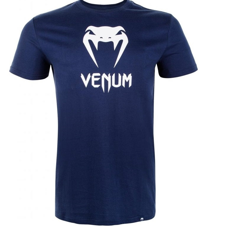 Venum Classic T- Shirt Navy Blue Front Side
