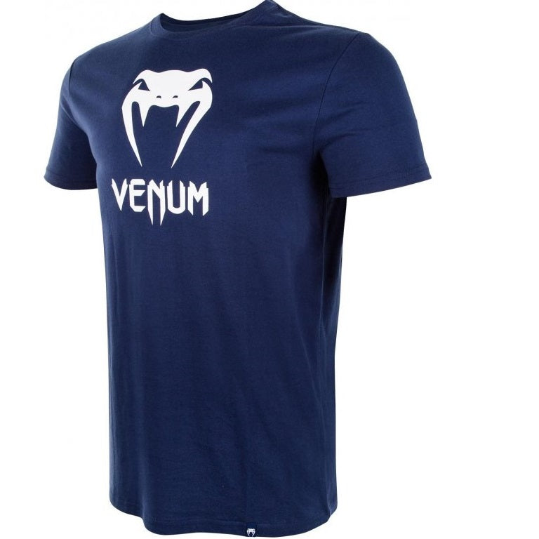 Venum Classic T- Shirt Navy Blue Left Side