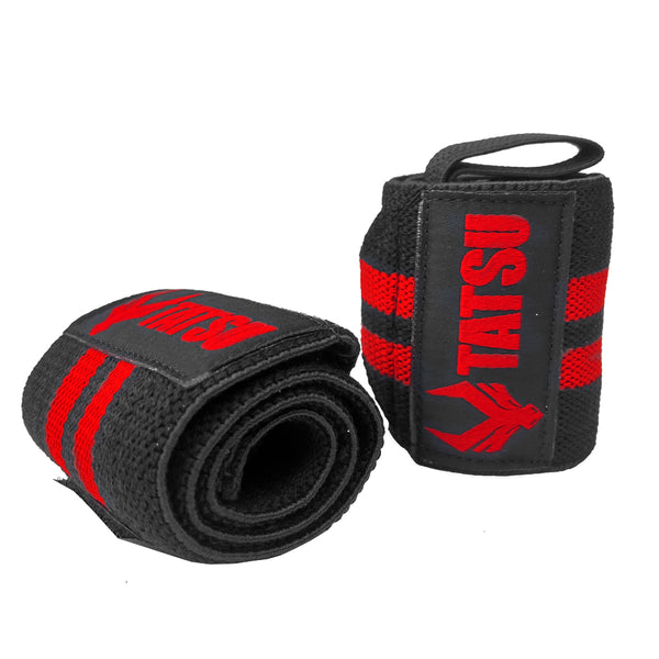 WRIST WRAPS BLACK RED LEFT SIDE