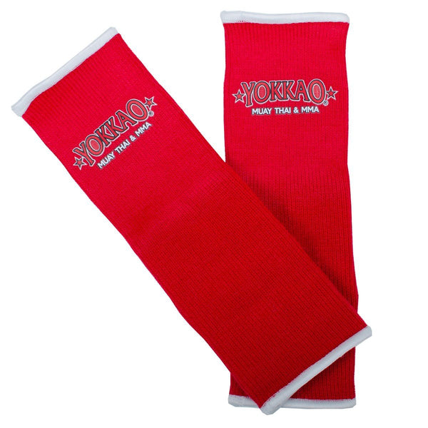 Yokkao Ankle guards Muay Thai Red Front Side