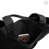 ZOEY TOTE BAG ORGANIC OBSIDIAN LEFT SIDE
