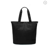 ZOEY TOTE BAG ORGANIC OBSIDIAN BACK SIDE
