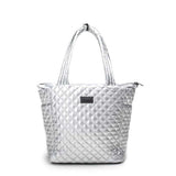 NAOMI TOTE BAG QUILTED SILVER STANDARD